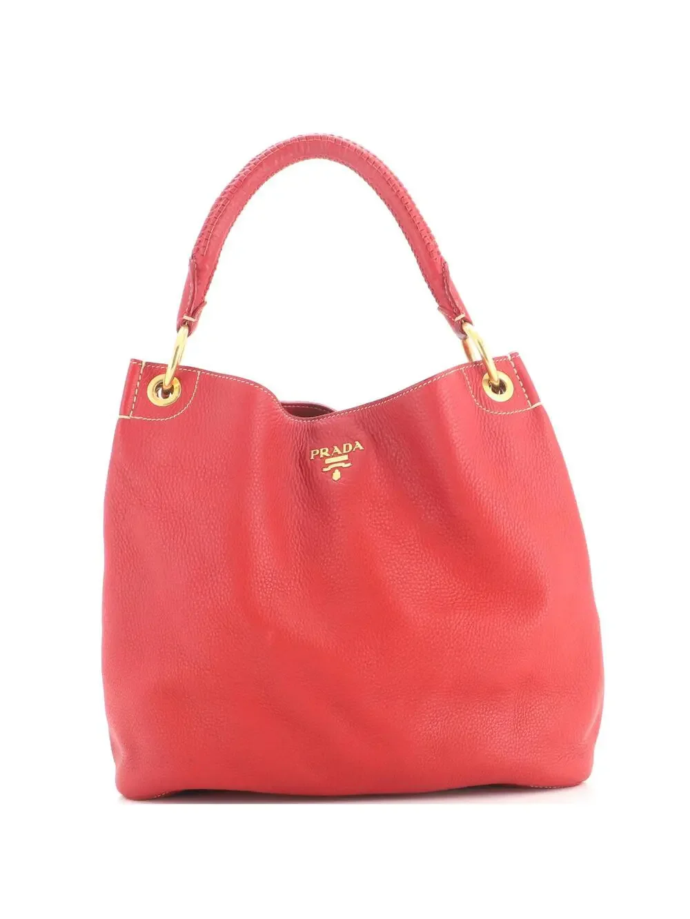 Prada Rolled Hobo Vitello Daino Large #330896P77B